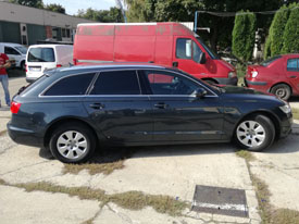 Autóüveg fóliázás Audi A6: B oszloptól hátra, hő és belátás elleni autóüveg fóliázás, skyfol, lumar, bruxafol 04