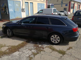 Autóüveg fóliázás Audi A6: B oszloptól hátra, hő és belátás elleni autóüveg fóliázás, skyfol, lumar, bruxafol 06