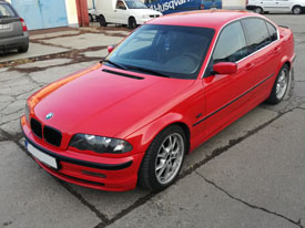 Autóüveg fóliázás BMW E46: B oszloptól hátra, hő és belátás elleni autóüveg fóliázás 03