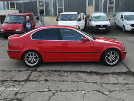 Autóüveg fóliázás BMW E46: B oszloptól hátra, hő és belátás elleni autóüveg fóliázás 04